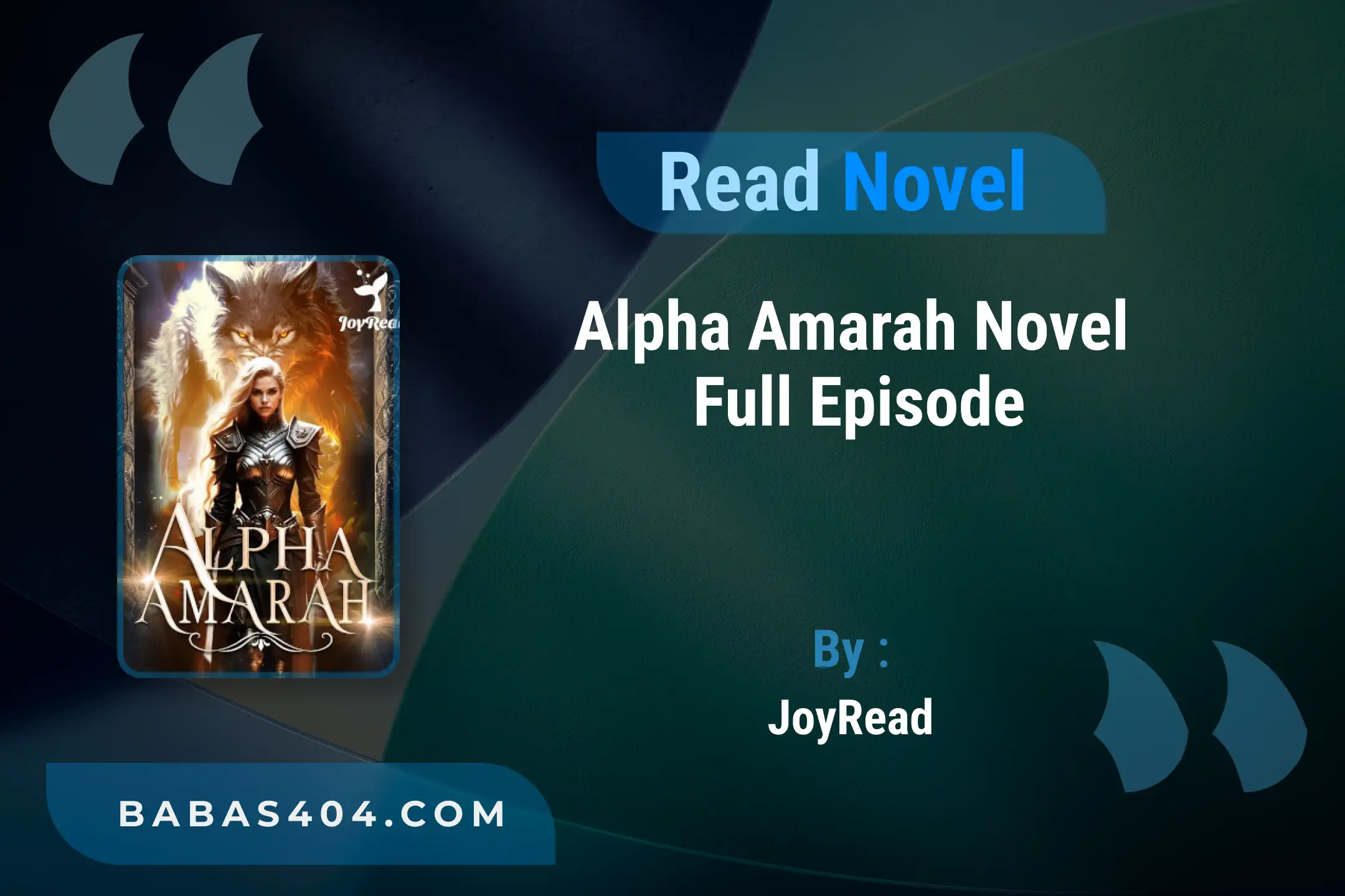 Alpha Amarah Novel By JoyRead Read Reviews
